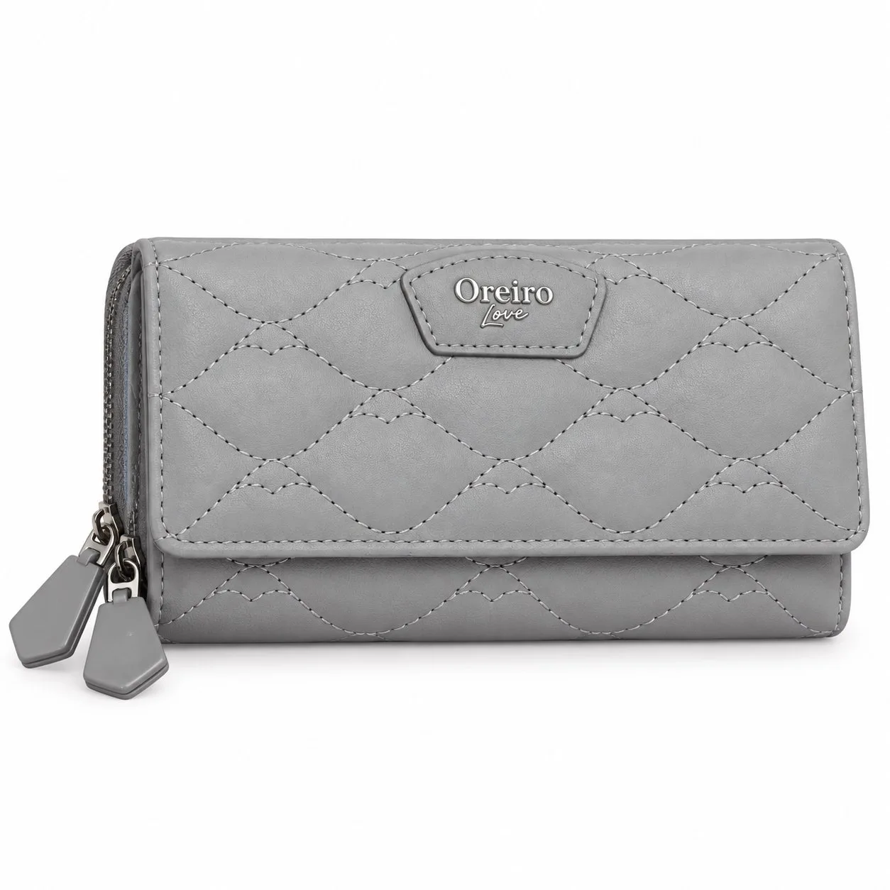 Billetera Oreiro Love gris