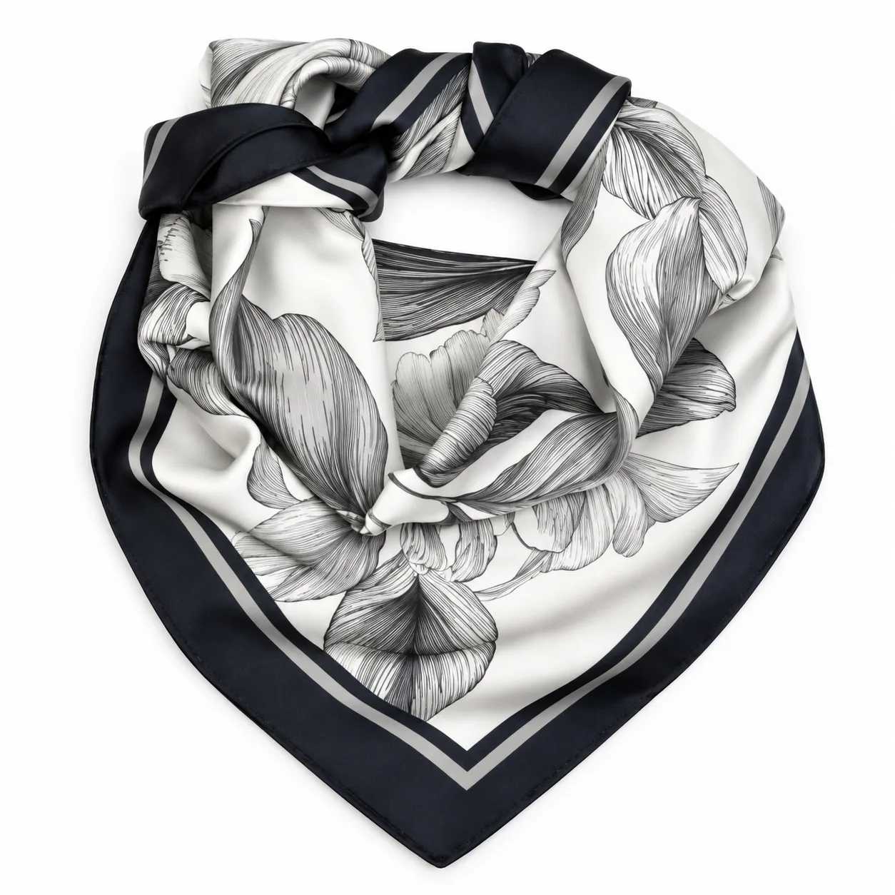 Pañuelo Flower Black